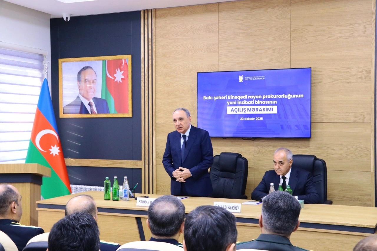 Kamran Əliyev Binəqədi prokurorluğunun yeni binasının açılışını etdi - FOTOLAR