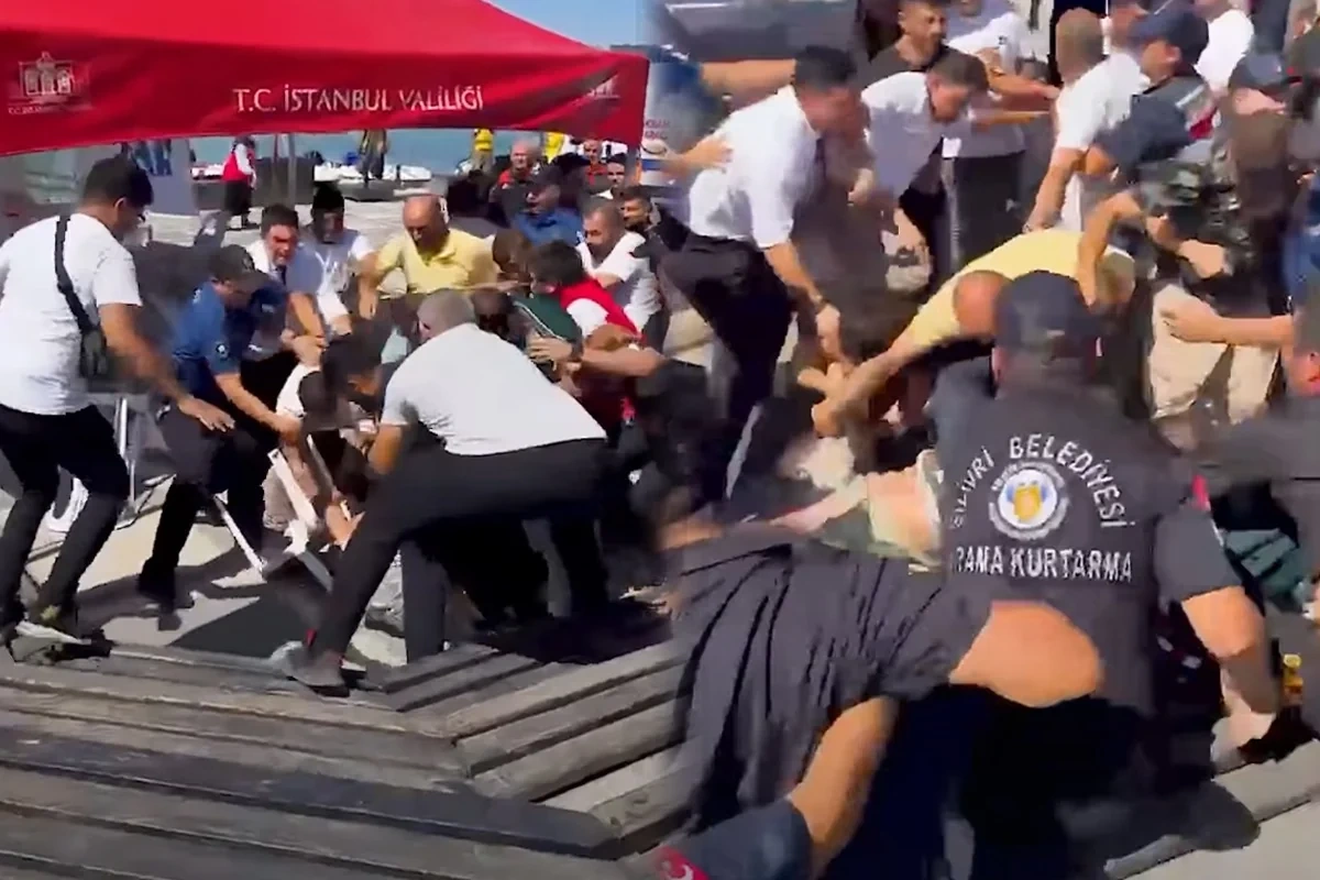 Türkiyədə gəmi qəzasını işıqlandıran operator döyülüb - VİDEO