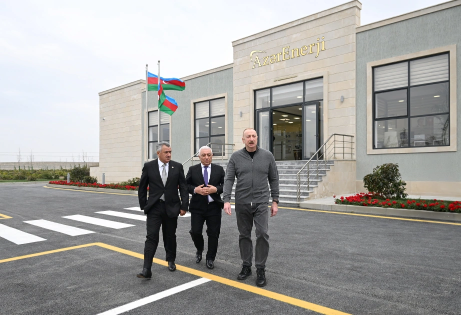 İlham Əliyev “Abşeron” Batareya Enerji Saxlanc Mərkəzinin açılışında iştirak edib - FOTO
