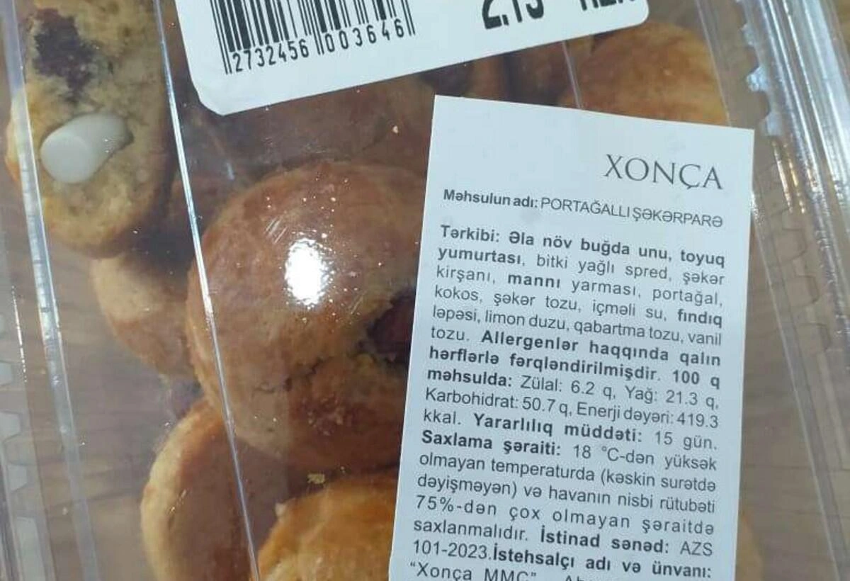 “Araz"dan alınan şirniyyatdan plastik qapaq çıxdı - FOTO