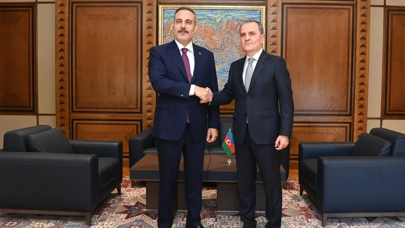 Azərbaycan və Türkiyə XİN rəhbərləri arasında təkbətək görüş başladı - FOTO - YENİLƏNİB