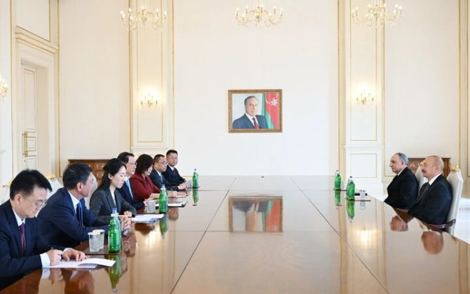 İlham Əliyev Çinin Baş prokurorunu qəbul etdi - FOTO