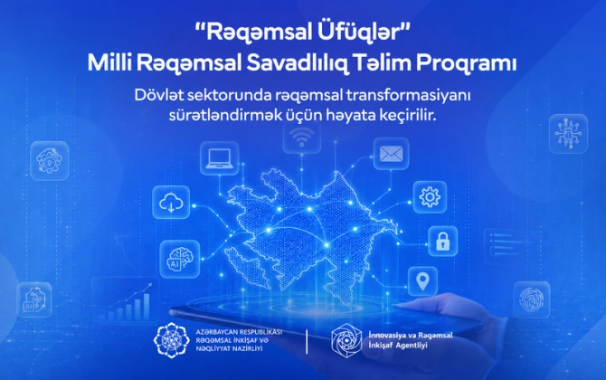 “Rəqəmsal Üfüqlər” Milli Rəqəmsal Savadlılıq Təlim Proqramına start verilib