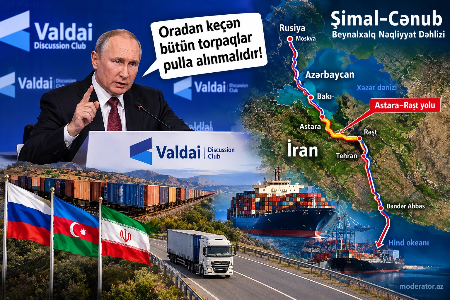 Rusiyanın Şimal-Cənub dəhlizi layihəsi doğrudanmı Azərbaycanı çiçəkləndirə bilər?..-TƏHLİL- II HİSSƏ