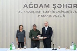 Prezident İlham Əliyev Ağdamda 2-ci yaşayış kompleksinin açılışında iştirak edib - YENİLƏNİB - FOTO