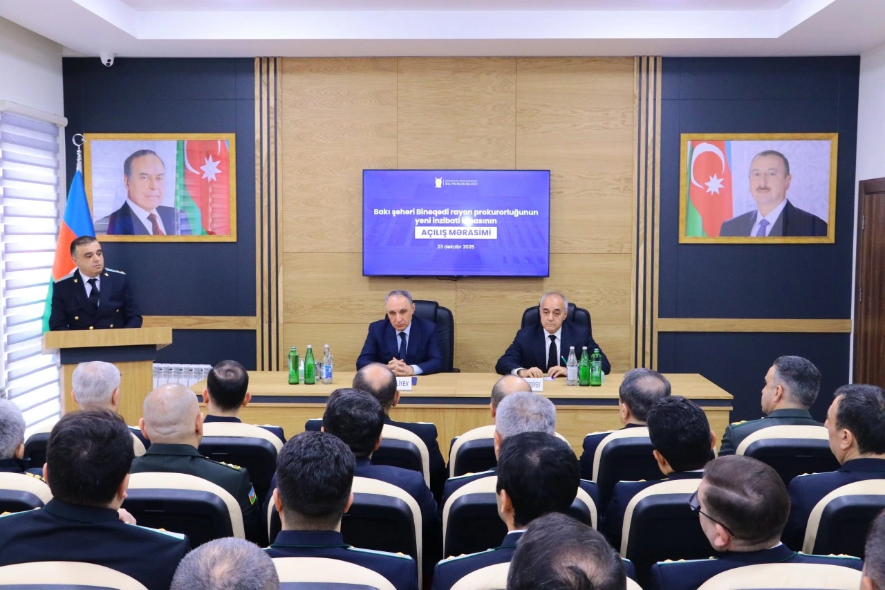 Kamran Əliyev Binəqədi prokurorluğunun yeni binasının açılışını etdi - FOTOLAR