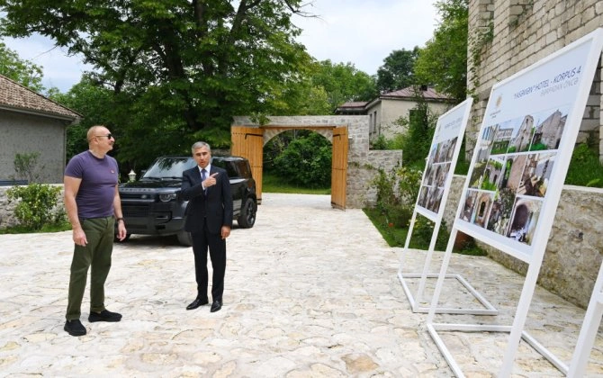 Prezident İlham Əliyev Şuşada “Yasəmən” hotelinin yeni korpusları ilə tanış olub