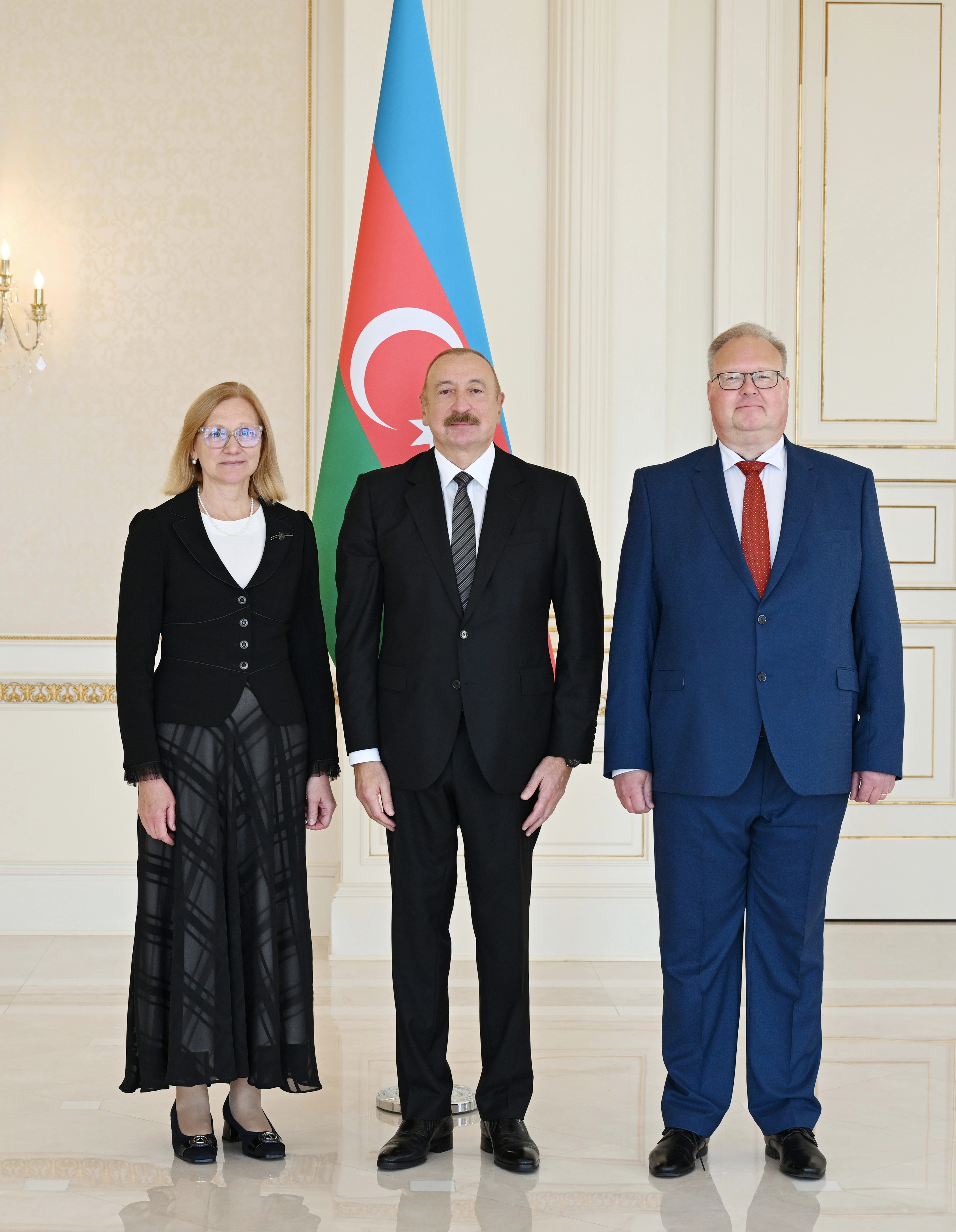 İlham Əliyev Estoniyanın Azərbaycanda yeni təyin olunmuş səfirini qəbul etdi - FOTO