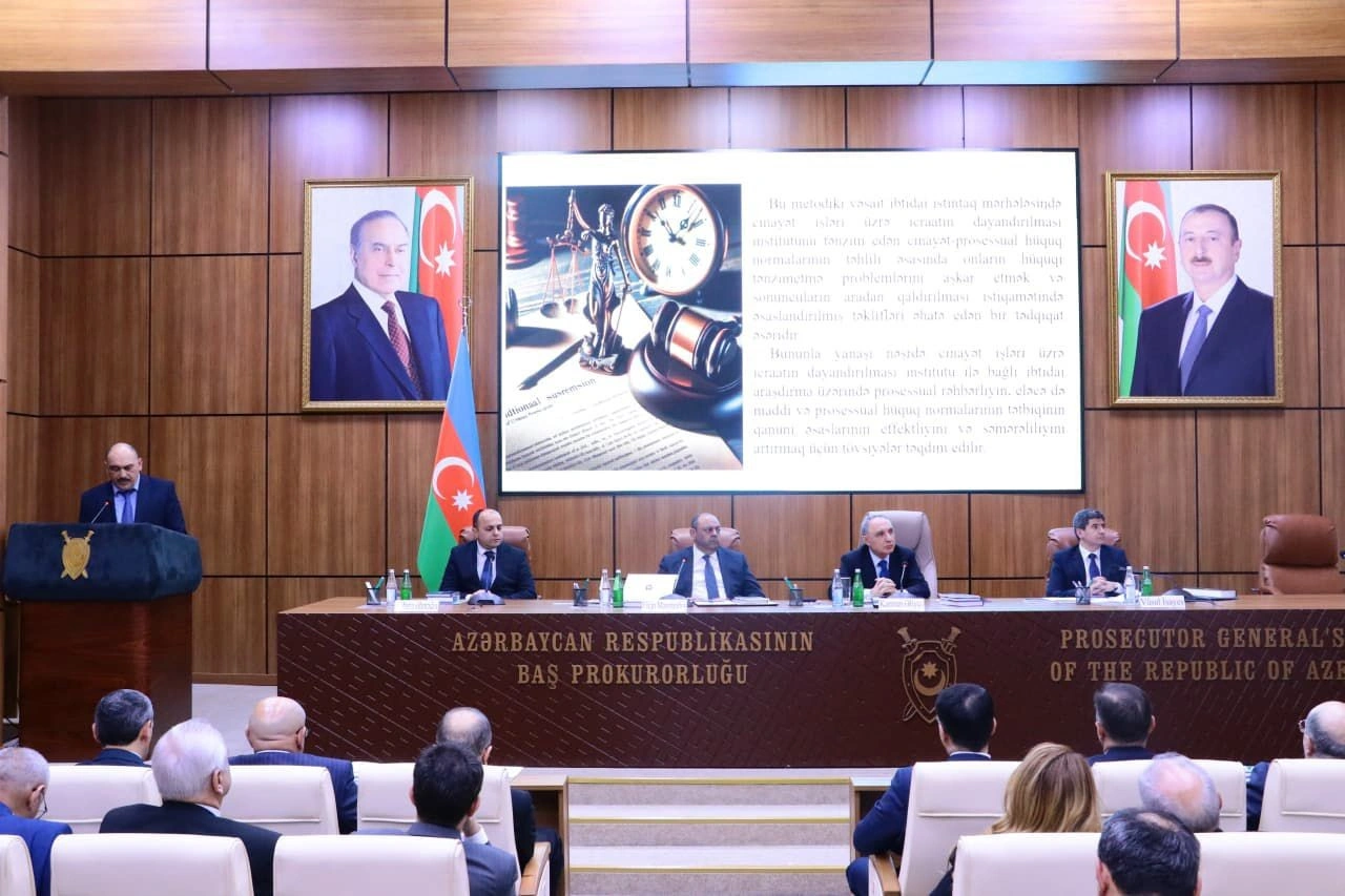 Baş prokuror yanında Elmi-Məsləhət Şurasının növbəti iclası keçirildi - FOTOLAR