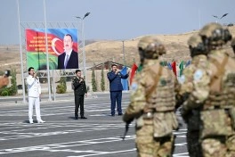 Xocavənddə Azərbaycan, Türkiyə və Özbəkistan hərbçilərinin birgə təliminin açılışı olub - FOTO - VİDEO