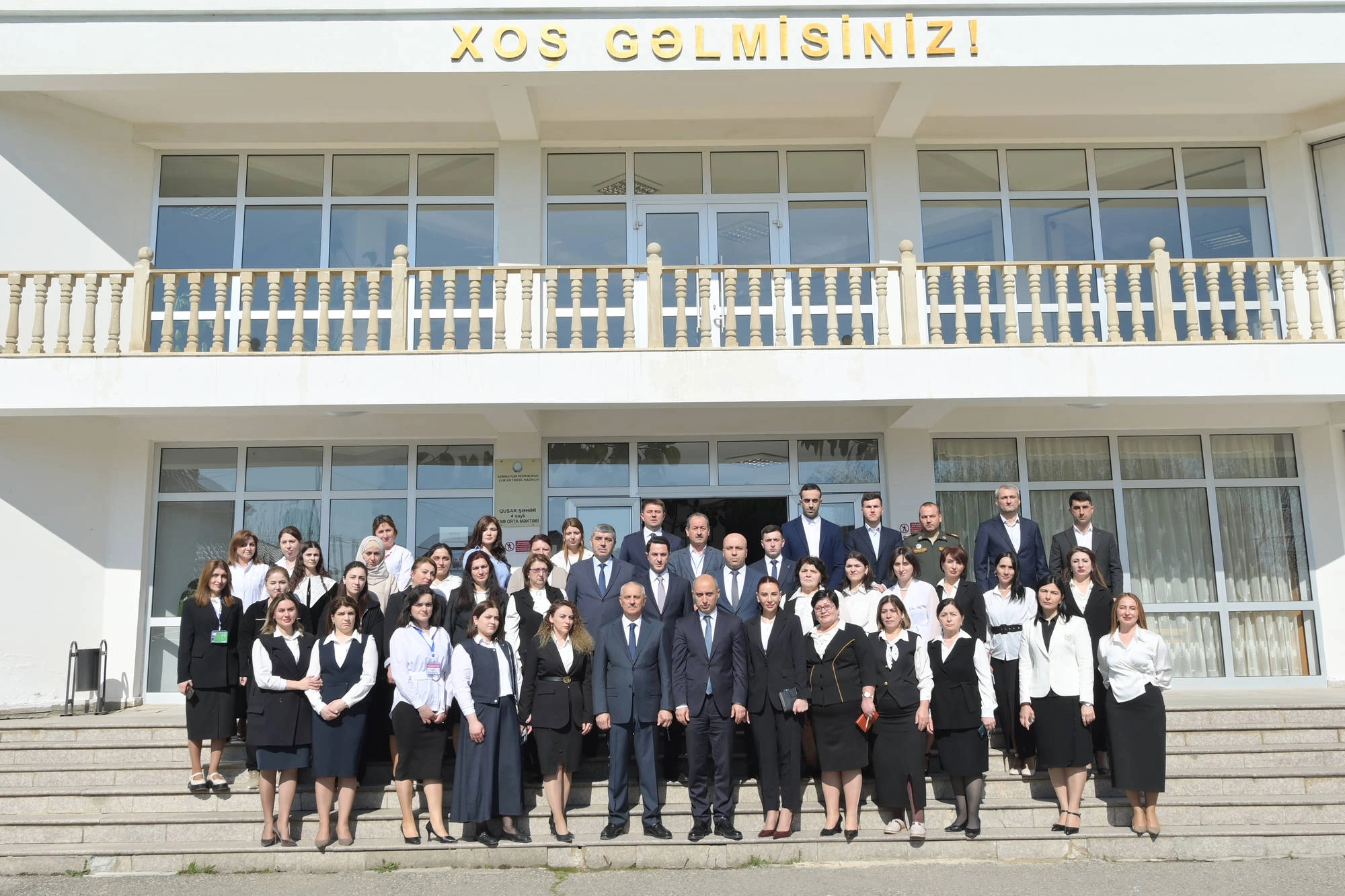 Nazir Qusarda məktəbdə tədris prosesi ilə tanış olub - FOTO