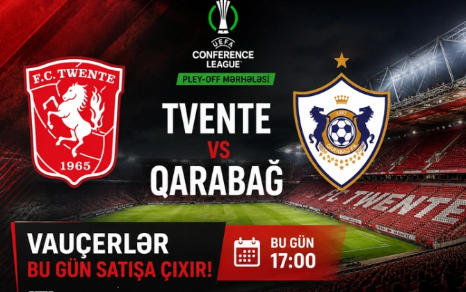 “Tvente” ilə oyun üçün “Qarabağ” azarkeşlərinə 1500 yer ayrılıb