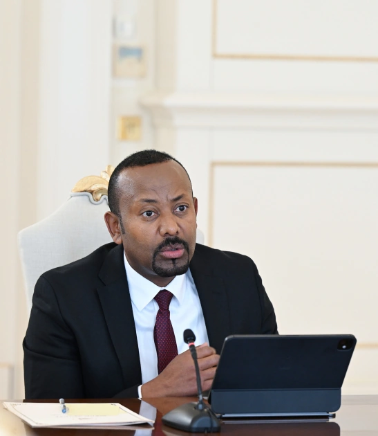 İlham Əliyevin Efiopiyanın baş naziri ilə geniş tərkibdə görüşü oldu - FOTOLAR - YENİLƏNİB