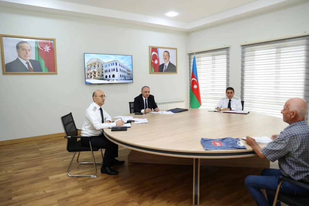 Kamran Əliyev Şəkidə vətəndaşları qəbul etdi  və xidməti mənzillərə baxış keçirdi - FOTOLAR