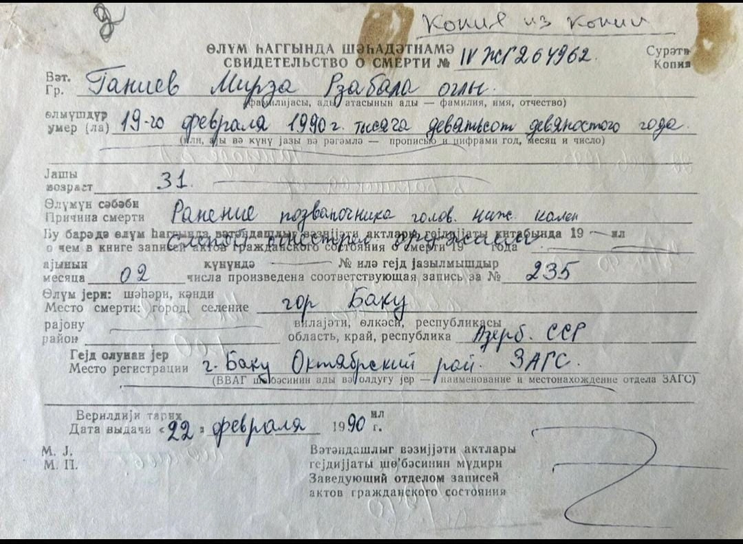 Qanlı köynək, güllə ilə deşilmiş gödəkdə, Larisanın tabutu-20 yanvar şəhidlərinin əşyalarının qorunduğu muzeydən FOTOREPORTAJ