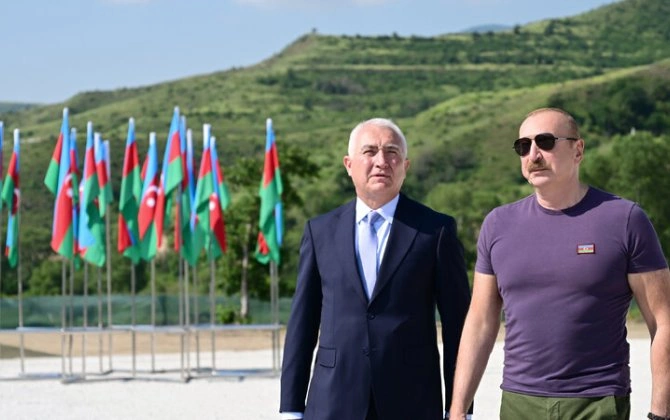 Laçında Hoçaz çayının üzərində yerləşən su elektrik stansiyalarının açılışı olub - FOTO