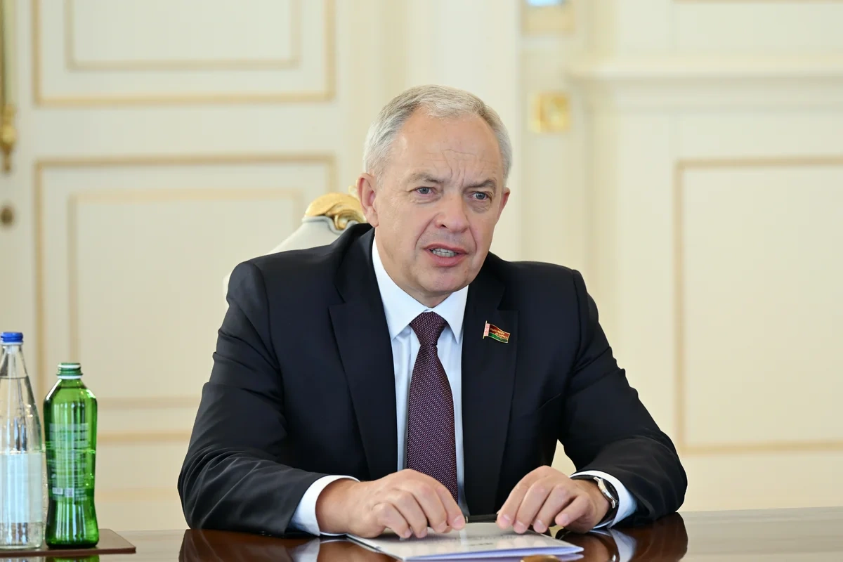 İlham Əliyev Belarus Milli Assambleyası Nümayəndələr Palatasının sədrini qəbul etdi - FOTO