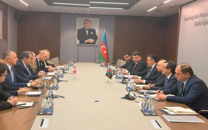Azərbaycan və Gürcüstan XİN-ləri arasında siyasi məsləhətləşmələrin növbəti raundu keçirilib - FOTO