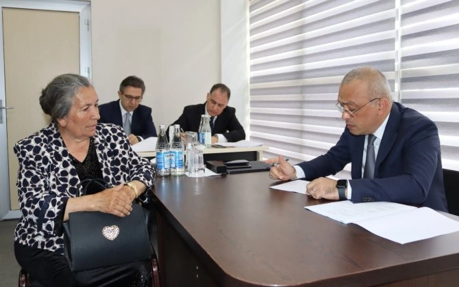 Agentlik sədri Naftalanda vətəndaşlarla görüşüb - FOTOLAR