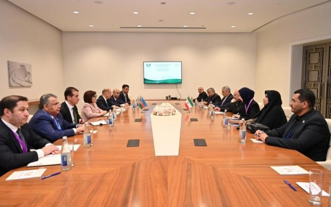 Milli Məclisin sədri Qalibafla görüşüb, regiondakı proseslər müzakirə olunub - FOTO