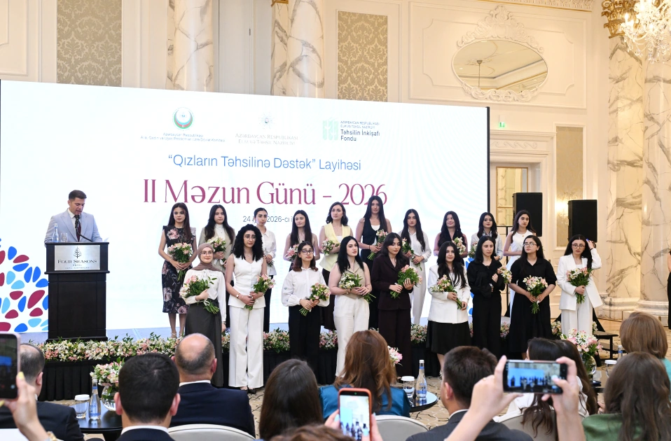 Leyla Əliyeva “Qızların təhsilinə dəstək” layihəsinin II Məzun Günündə iştirak etdi - FOTO