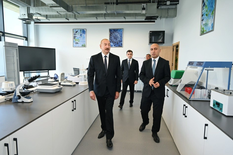 İlham Əliyev “SABAH.city” innovasiya şəhərciyinin birinci mərhələsinin açılışında - FOTOLAR