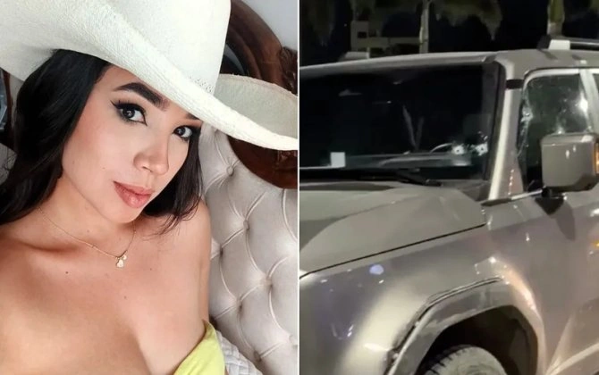Tanınmış kolumbiyalı model avtomobilində güllələndi
