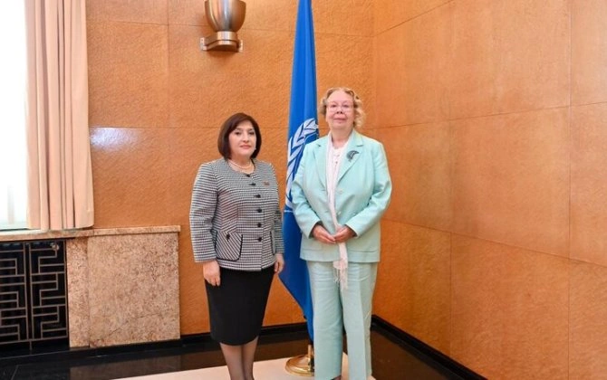 Sahibə Qafarova BMT-nin Cenevrə bölməsinin Baş direktoru ilə görüşdü - FOTO