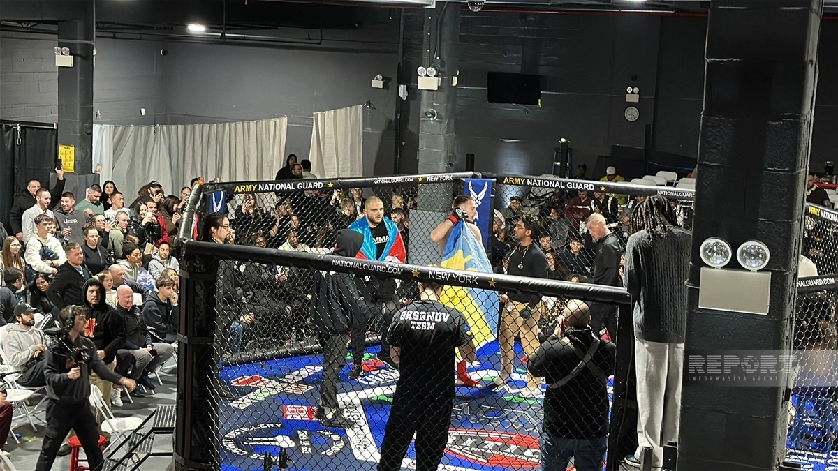 ABŞ-də azərbaycanlıların iştirak etdiyi MMA döyüş turnirinə start verilib - FOTOLAR