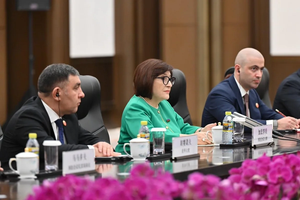 Sahibə Qafarova çinli parlamentari ilə ikitərəfli əlaqələri müzakirə edib - FOTOLAR