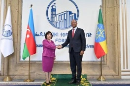 Sahibə Qafarova Efiopiya Xalq Nümayəndələri Palatasının sədri Tagasse Çaffo ilə görüşüb - FOTO