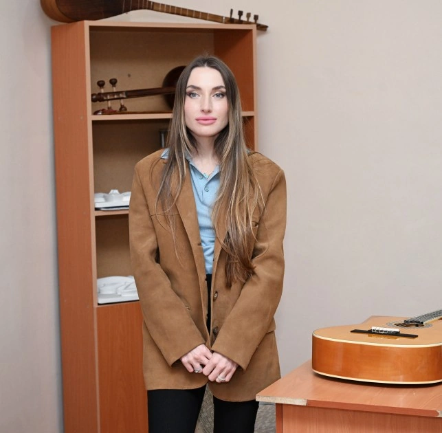 Leyla və Alena Əliyevalar Qubadakı internat məktəbi və STEAM mərkəzində - FOTOLAR