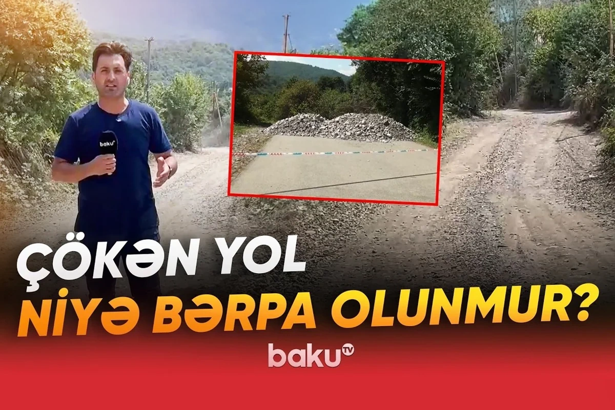 Altı kəndi birləşdirən alternativ yol sürücülərin işini daha da çətinləşdirdi - VİDEO