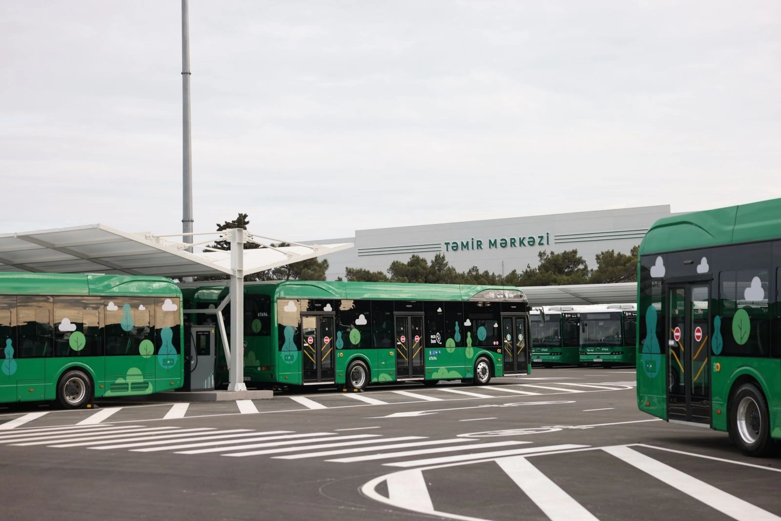 “Albalılıq elektrik avtobus deposu” istifadəyə verildi - FOTO