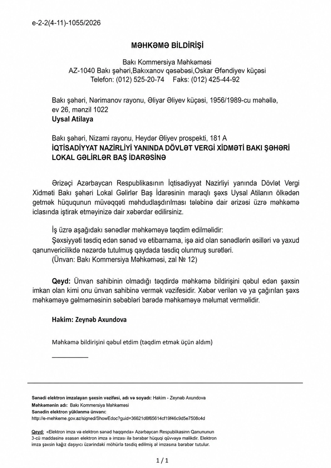 “DEVİN MEDİA”-nın rəhbəri Atila Uysal barədə MƏHKƏMƏ prosesi başladı - ÖZƏL