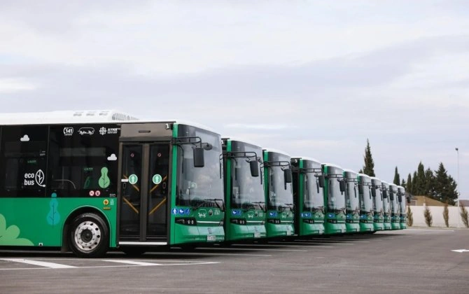 Bakıda daha 7 marşrut xəttinin avtobusları tam elektrikləşdirildi