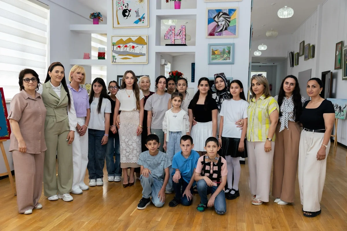 Alyona Əliyeva internat məktəbində uşaqlarla görüşdən paylaşım edib - FOTO