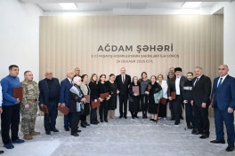 Prezident İlham Əliyev Ağdamda 2-ci yaşayış kompleksinin açılışında iştirak edib - YENİLƏNİB - FOTO