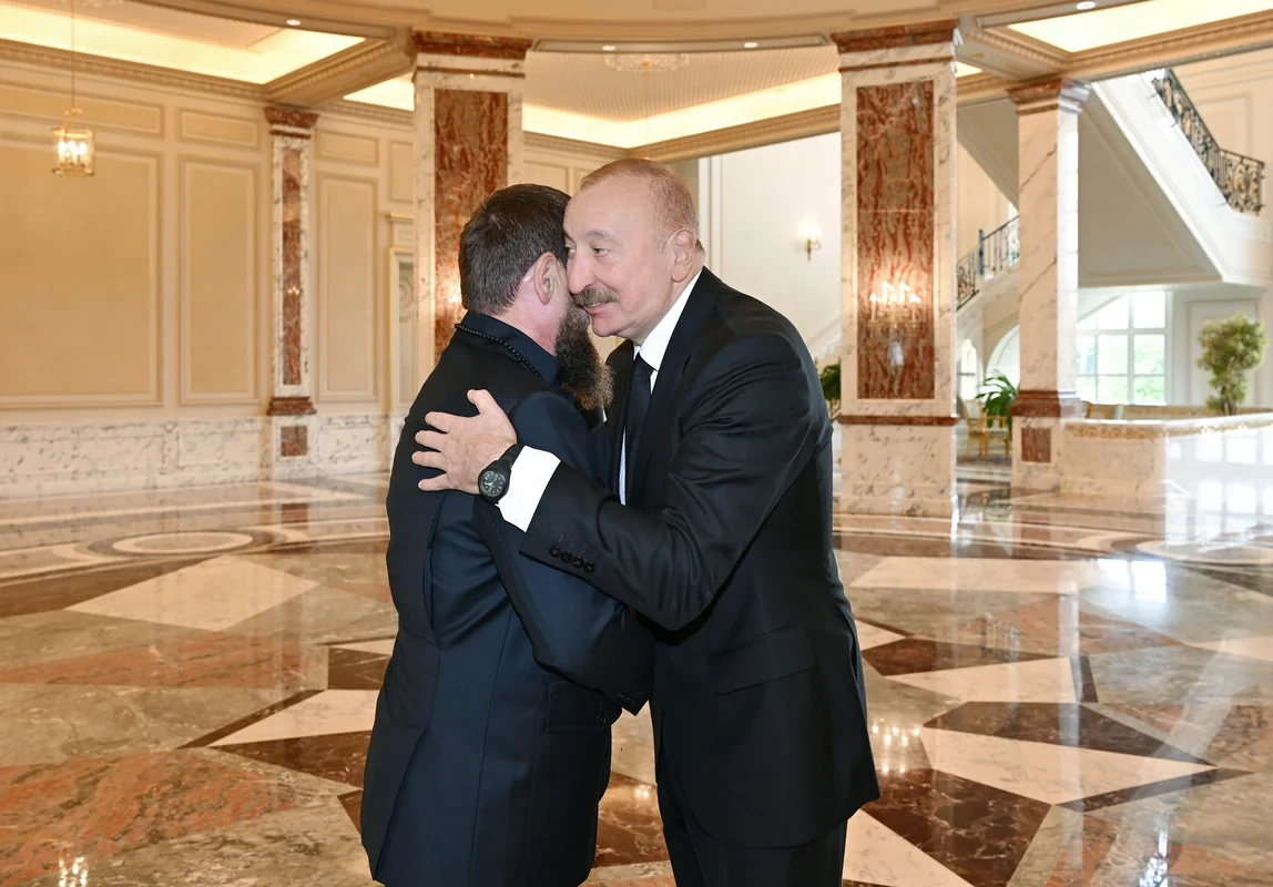 İlham Əliyev Ramzan Kadırovu qəbul etdi - FOTOLAR