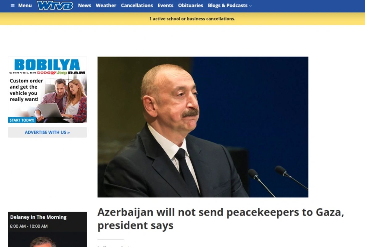 Prezident İlham Əliyevin yerli televiziya kanallarına müsahibəsi dünya mediasının diqqət mərkəzindədir - FOTO