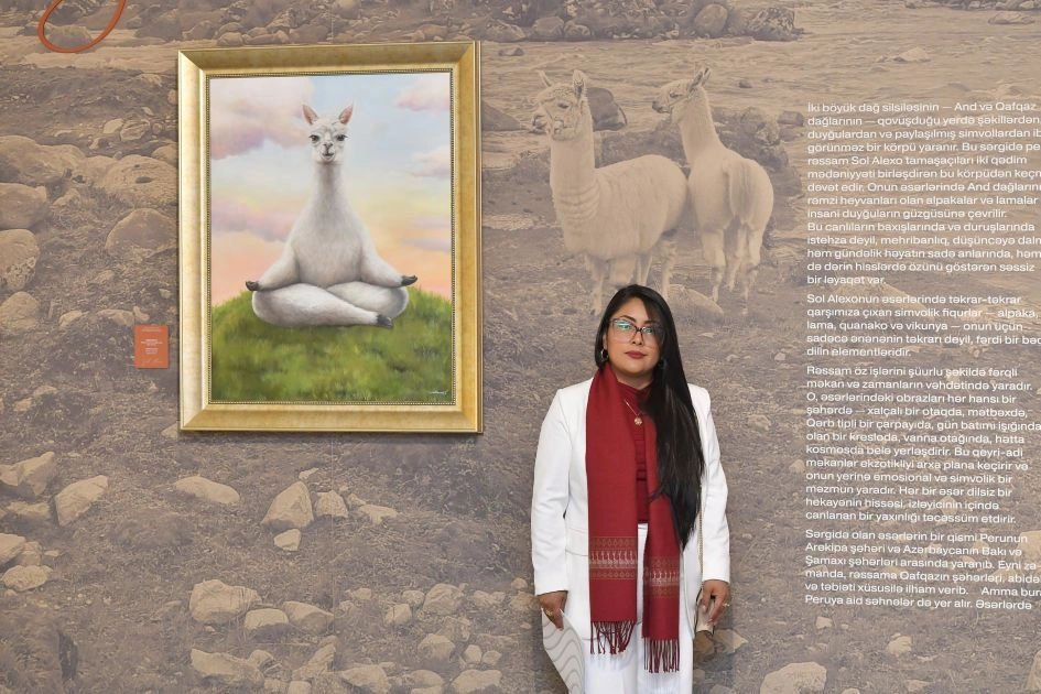 Heydər Əliyev Mərkəzində “And və Qafqaz dağları arasında təxəyyül dünyası” sərgisinin açılışı olub - FOTO