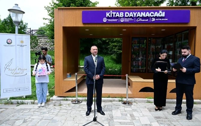 Şuşada "Kitab dayanacağı" istifadəyə verilib - FOTO
