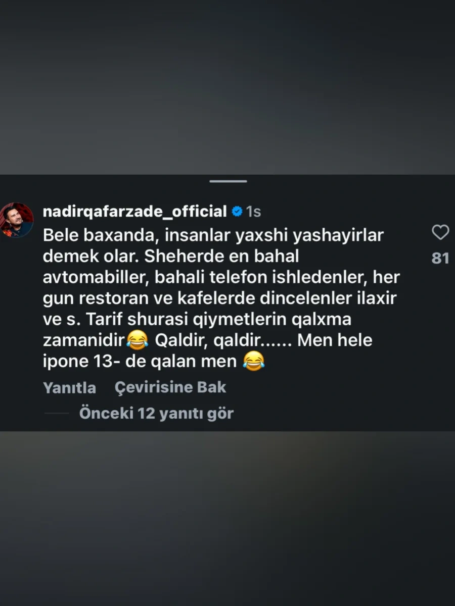 Nadir Qafarzadə: “Hələ “iPhone 13”də qalan mən...” - FOTO