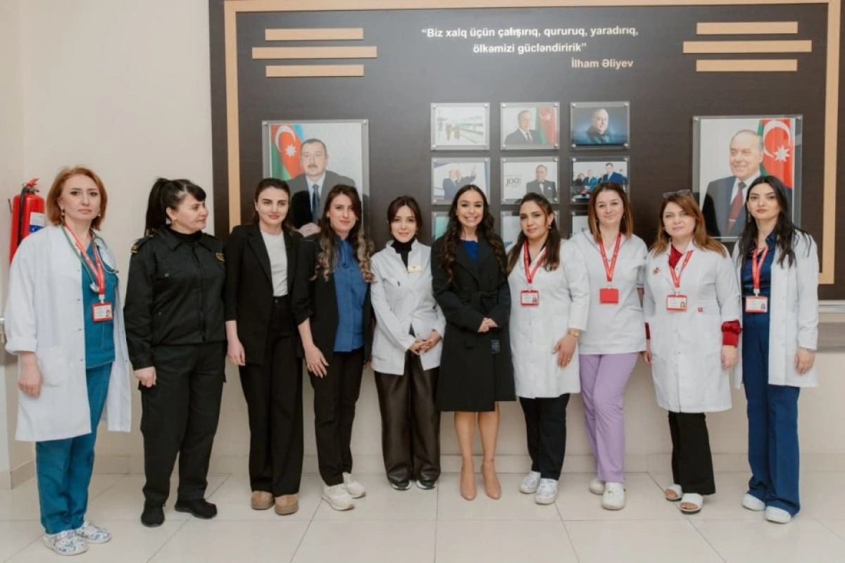Leyla Əliyeva Respublika Pediatriya Mərkəzinin Nərimanov Uşaq Klinik Xəstəxanasını ziyarət edib - FOTO