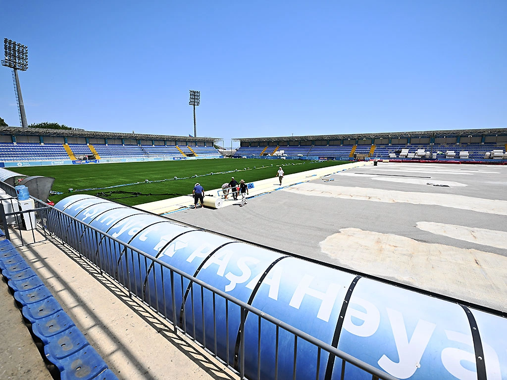 Bayıl stadionunda son vəziyyət - FOTO