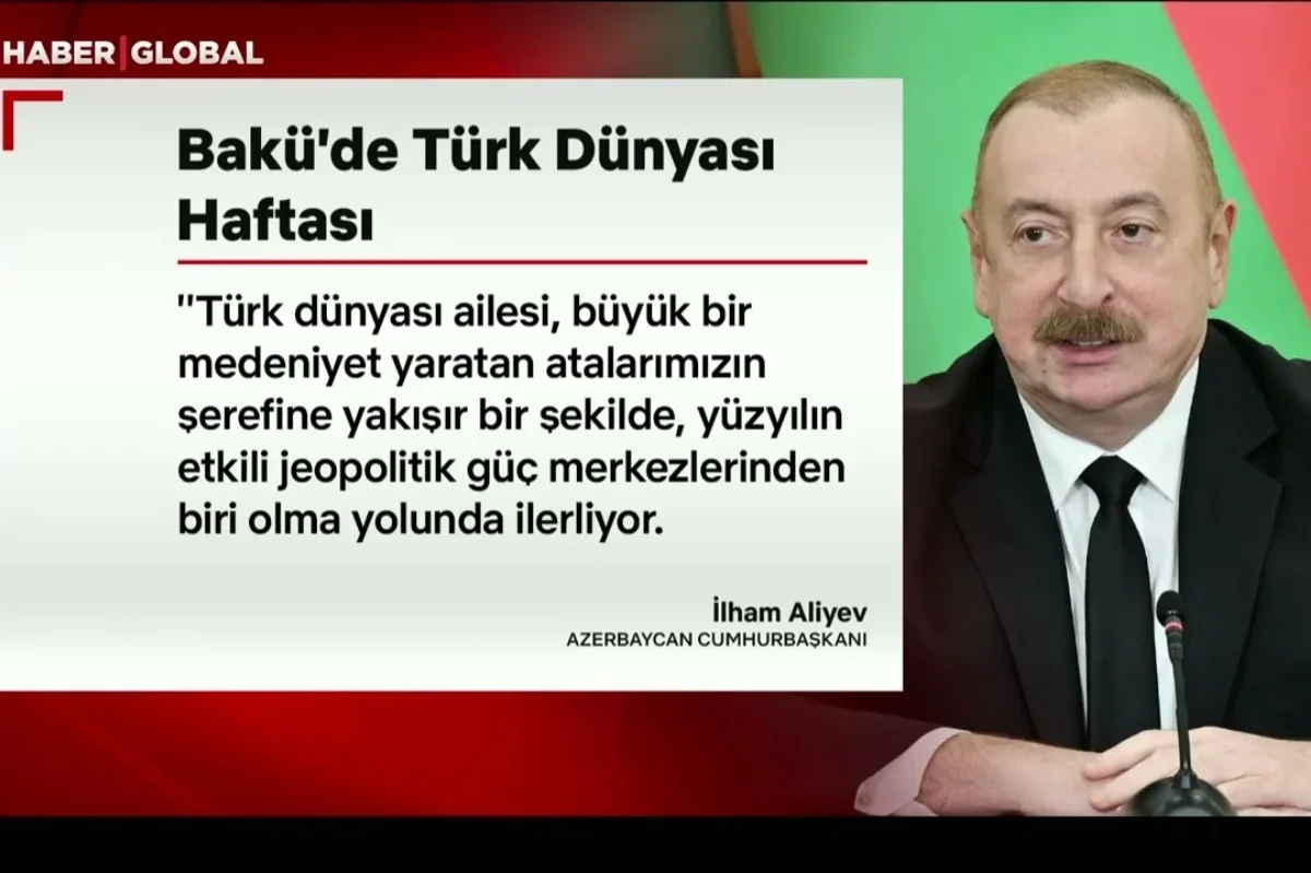 İlham Əliyev: "Türk dünyası nüfuzlu geosiyasi güc mərkəzlərindən birinə çevrilir" - VİDEO