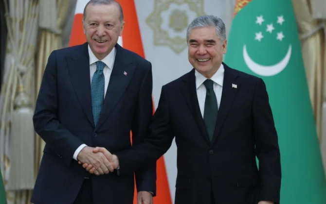 Ərdoğan və Berdiməhəmmədov ikitərəfli əlaqələri müzakirə ediblər