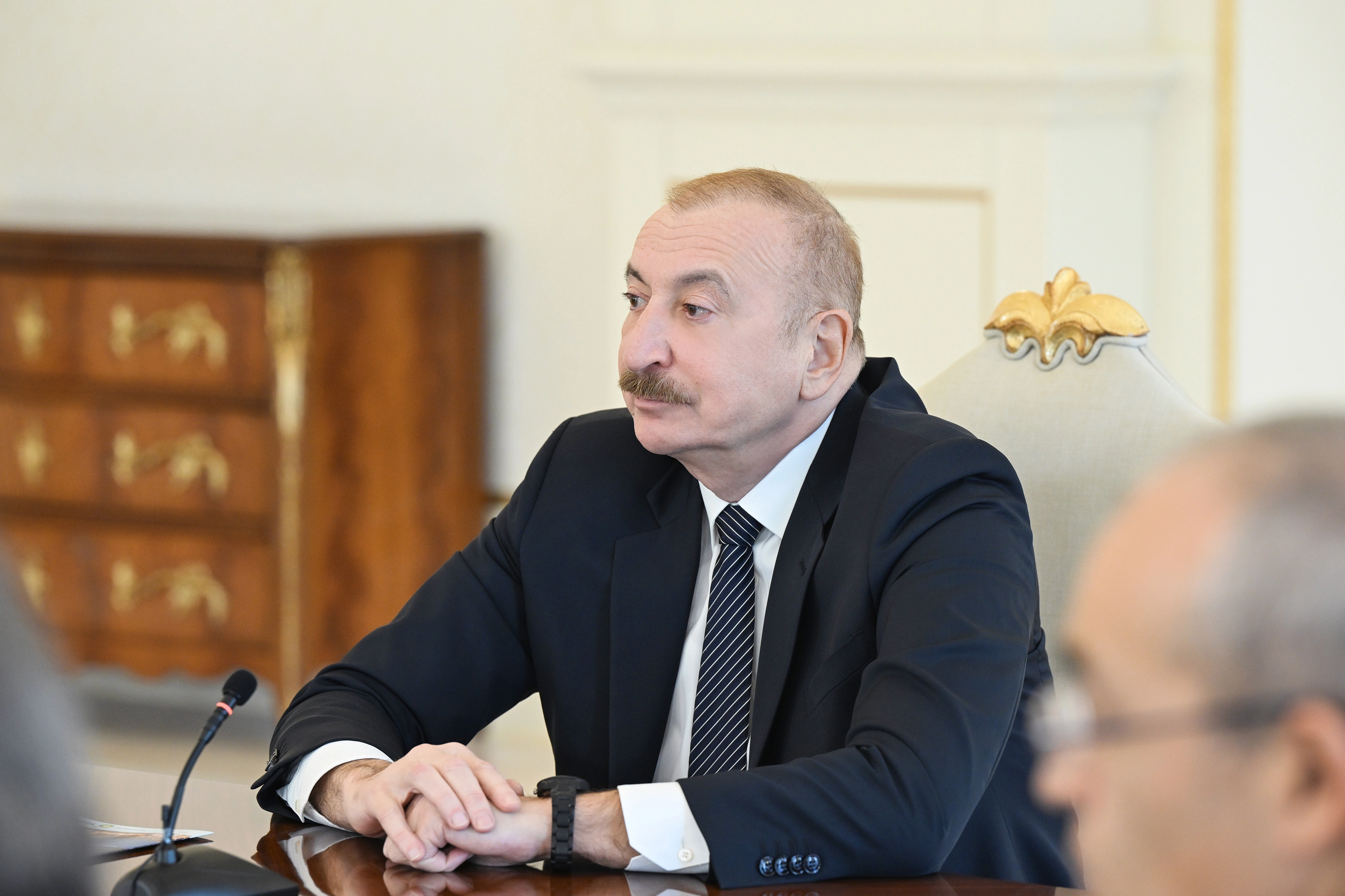 Prezident İlham Əliyev ABŞ Ticarət Palatasının nümayəndə heyətini qəbul etdi - FOTO