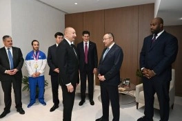 İlham Əliyev cüdo üzrə dünya çempionatının açılış mərasimini izləyib - YENİLƏNİB - FOTO