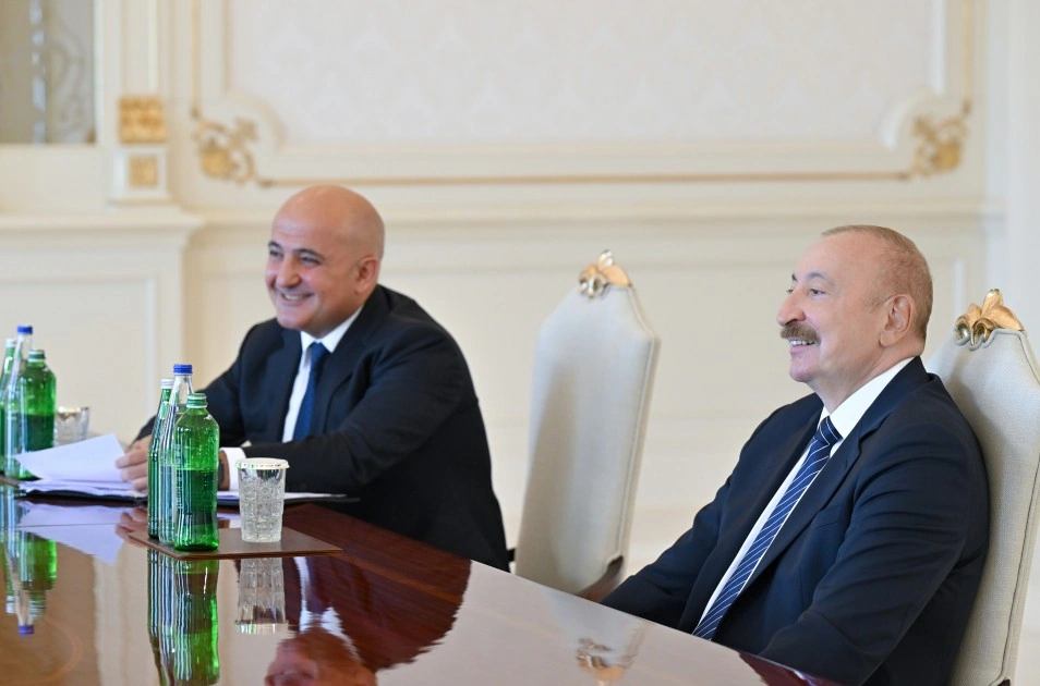 Prezident “Global Infrastructure Partners” şirkətinin rəhbərini qəbul etdi - FOTOLAR